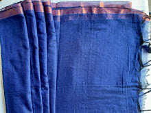 Load image into Gallery viewer, Bengal cotton handloom saree - Blue
